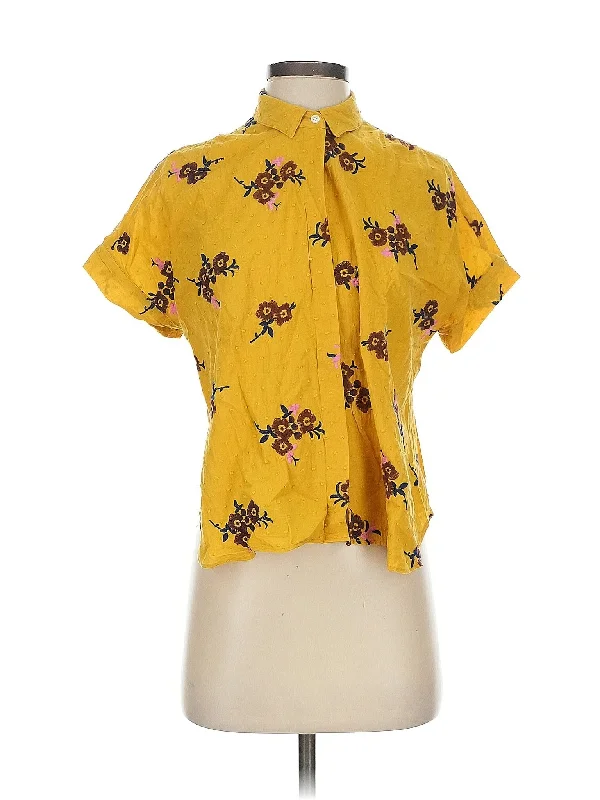 Short Sleeve Blouse Confident Women's High - fashion