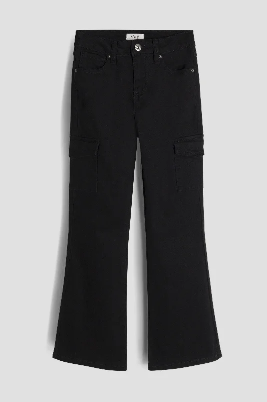 Girls Cargo Flare Pants