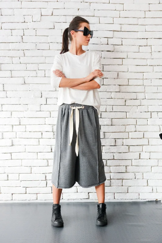 Grey Maxi Pants Modern Women's 