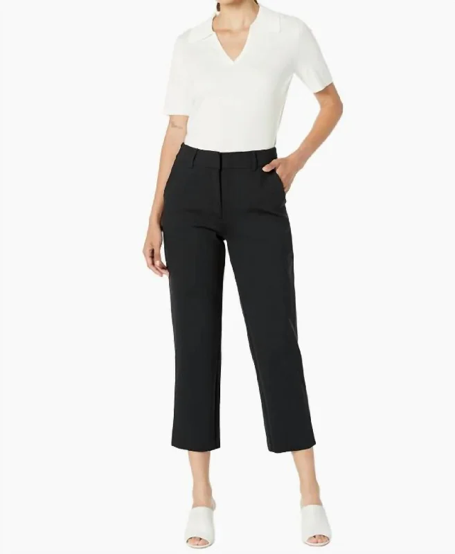 Neoprene Ceo 7/8 Trouser Pants In Black Preppy Women's College