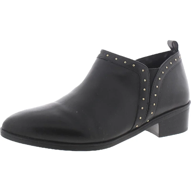 Bella Vita Womens Lorraine Leather Studded Ankle Boots