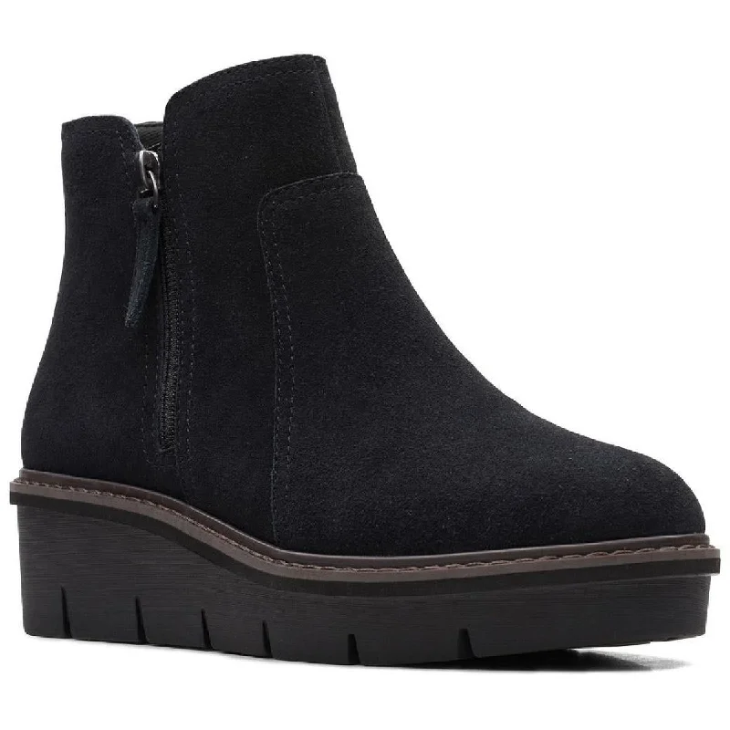 Clarks Womens Airabell Zip Zipper Ankle Booties