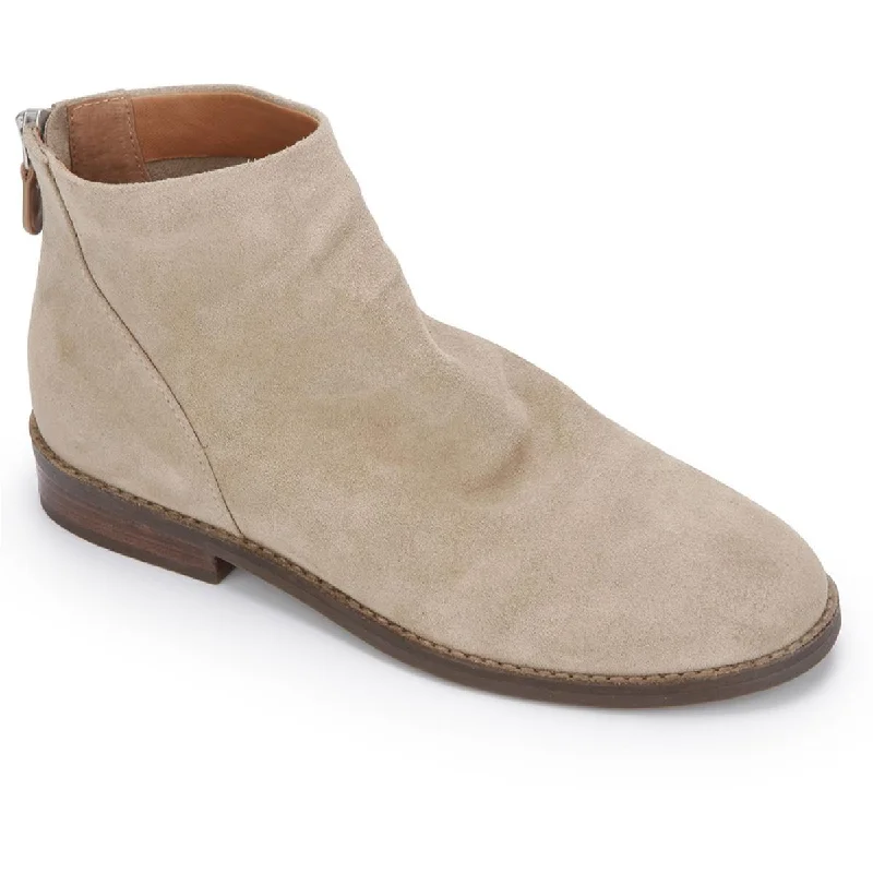 Gentle Souls by Kenneth Cole Womens Emma Zip Bootie Suede Shooties Ankle Boots