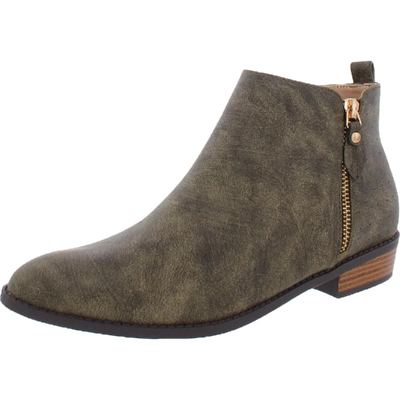 Journee Collection Womens Casual Almond-toe Ankle Boots