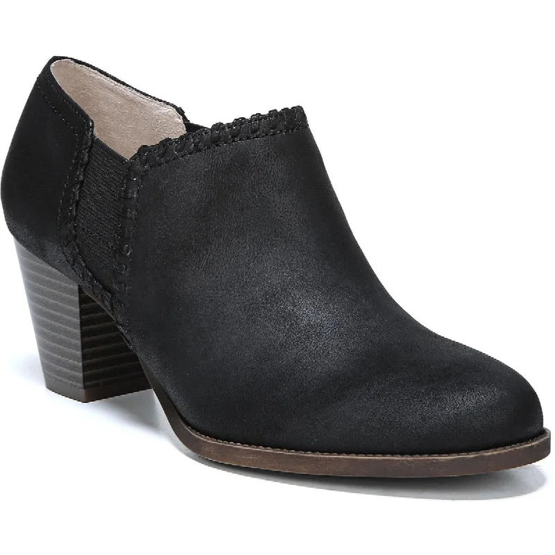 LifeStride Womens Joelle Faux Leather Heeled Ankle Boots