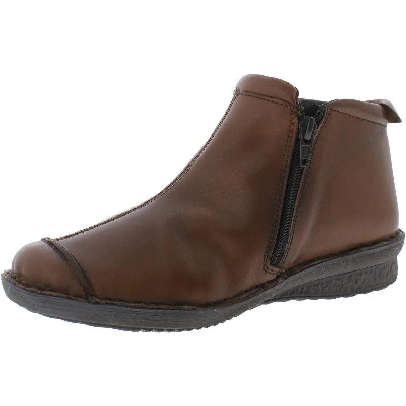 Napa Flex Womens Euro Leather Comfort Ankle Boots