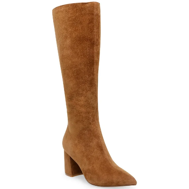 Steve Madden Womens Nieve Suede Pointed Toe Knee-High Boots