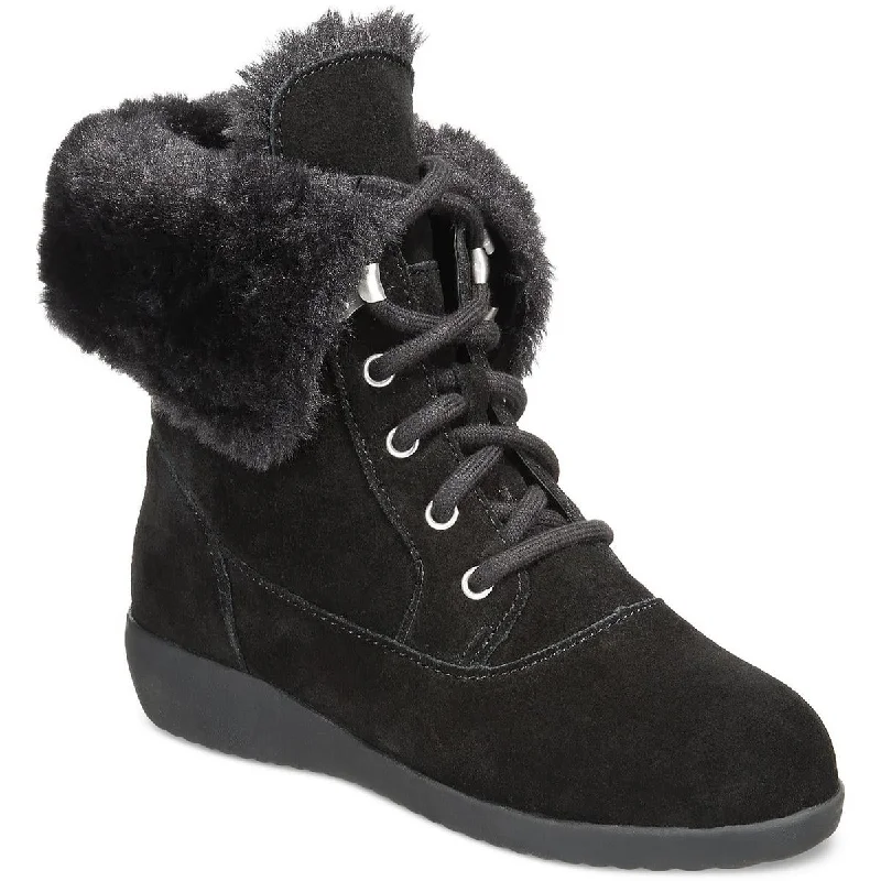 Style & Co. Womens Aubreyy Suede Booties Ankle Boots