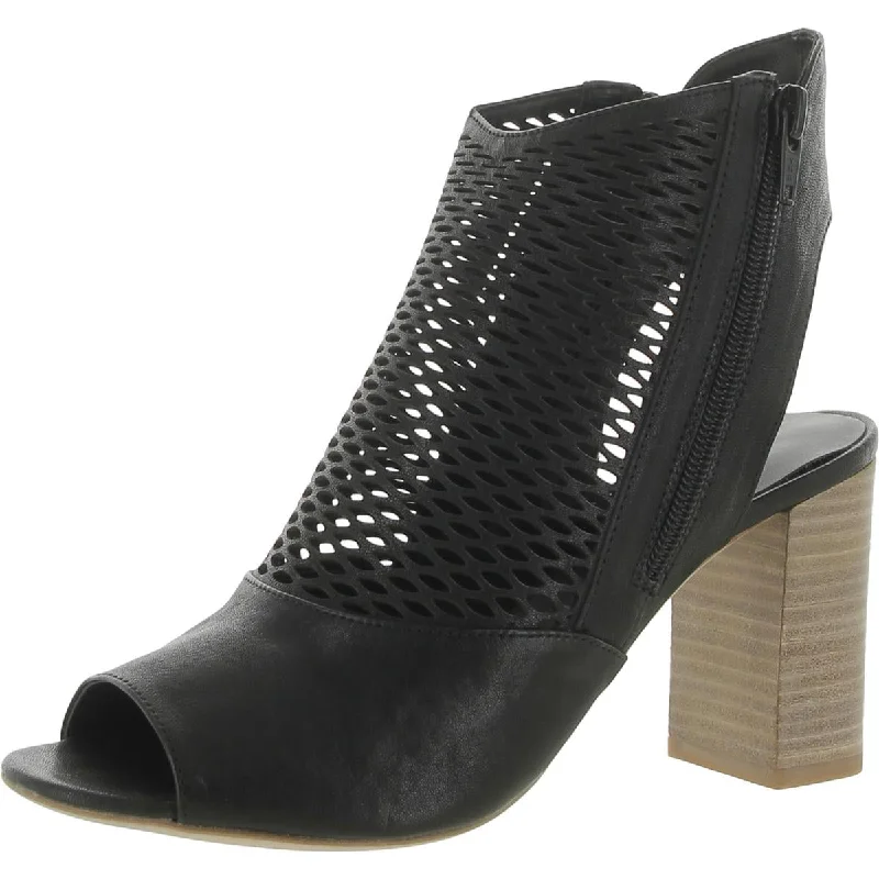 VANELi Womens Bartol Cut-Out Open Toe Ankle Boots