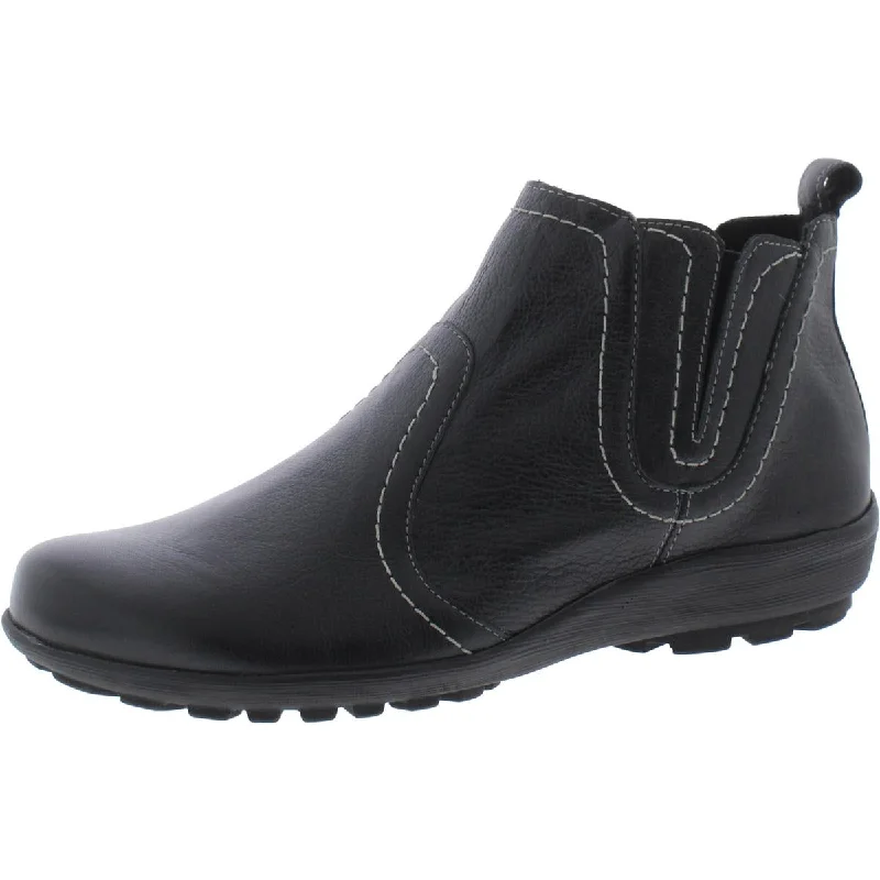 Walking Cradles Womens Leather Comfort Booties