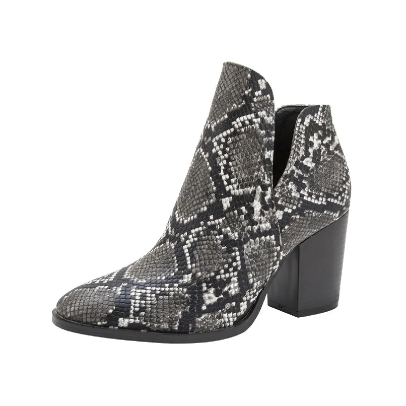 Snakeskin Short Boots