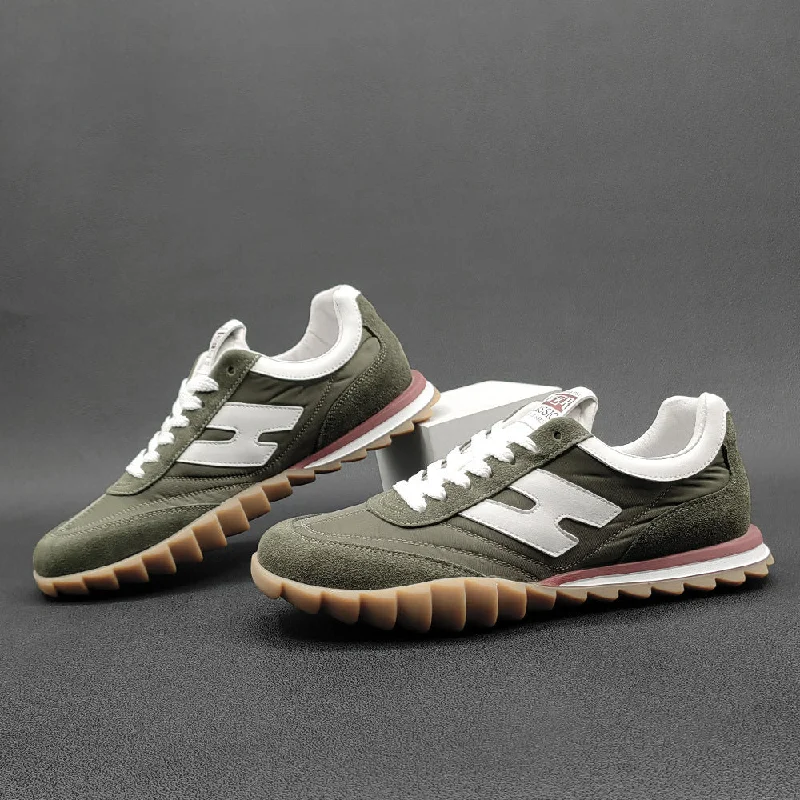 Men Fashion Antislip Leather Training Shoes Sustainable Organic