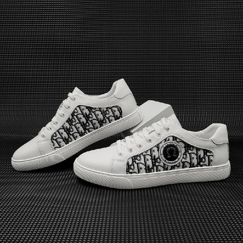 Men Fashion Textile Canvas Flat Casual Shoes Gym