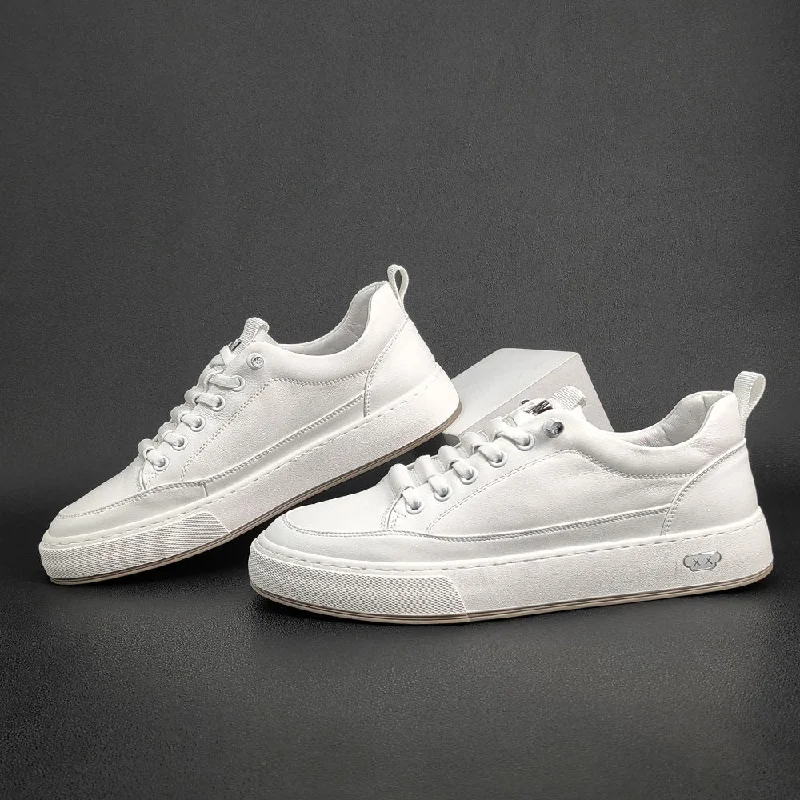 Men Minimalist Leather Flat Casual Shoes Athletic Women's 