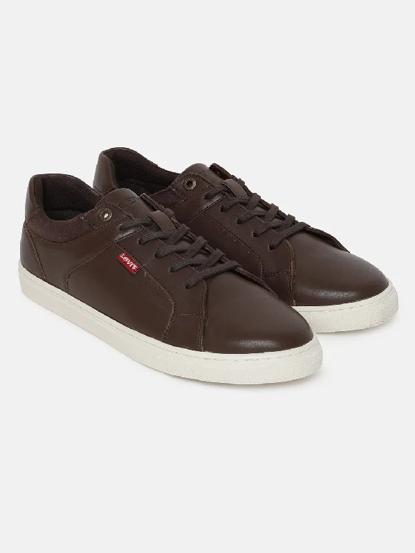 Men's Brown Solid Shoes Refined Women's 
