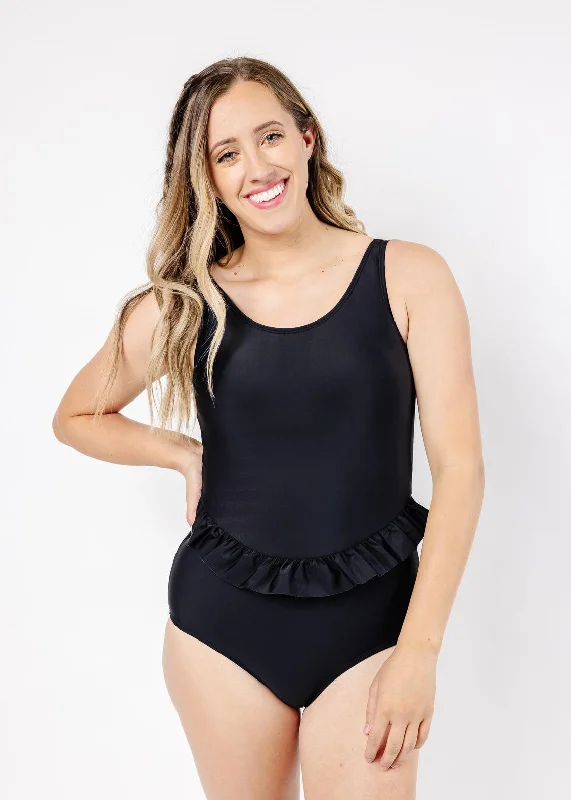 Skirted One-Piece | Black